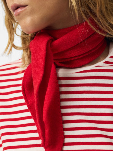 PIECES Solid Colour Triangle Scarf
