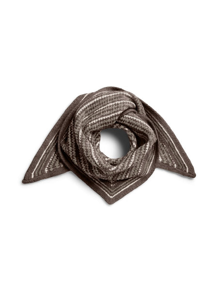 PIECES Striped Triangle Scarf PCAMONNA