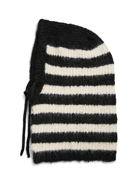 PIECES Striped Knit Balaclava