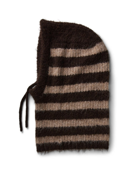PIECES Striped Knit Balaclava