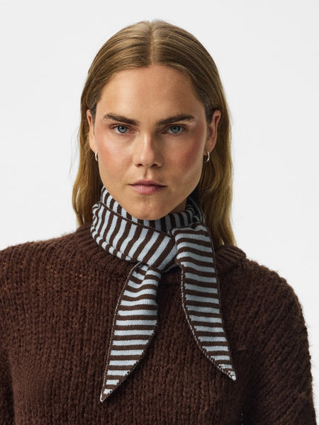 PIECES Striped Triangle Scarf PCKOMMA