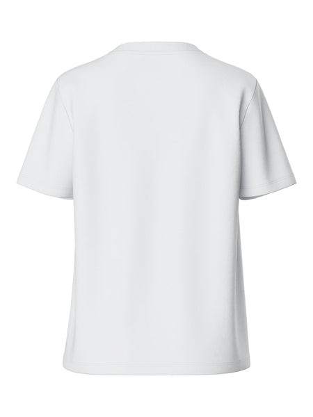 Pieces Plain T-Shirt in White