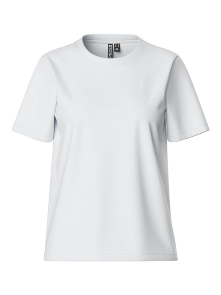 Pieces Plain T-Shirt in White