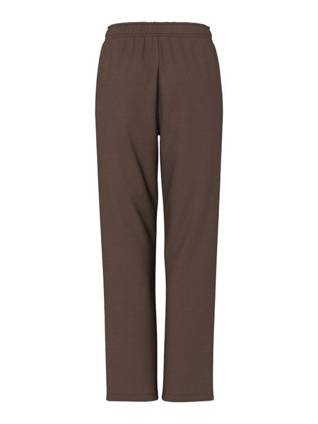PIECES Straight Leg Joggers in Brown