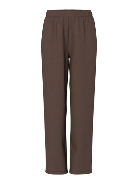 PIECES Straight Leg Joggers in Brown