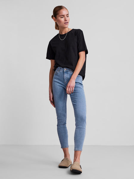 Pieces PCDELLY Skinny Fit Jeans in Blue
