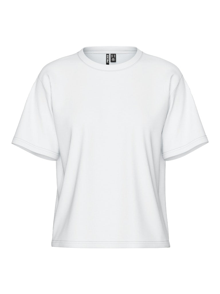 Pieces Boxy T-Shirt in White