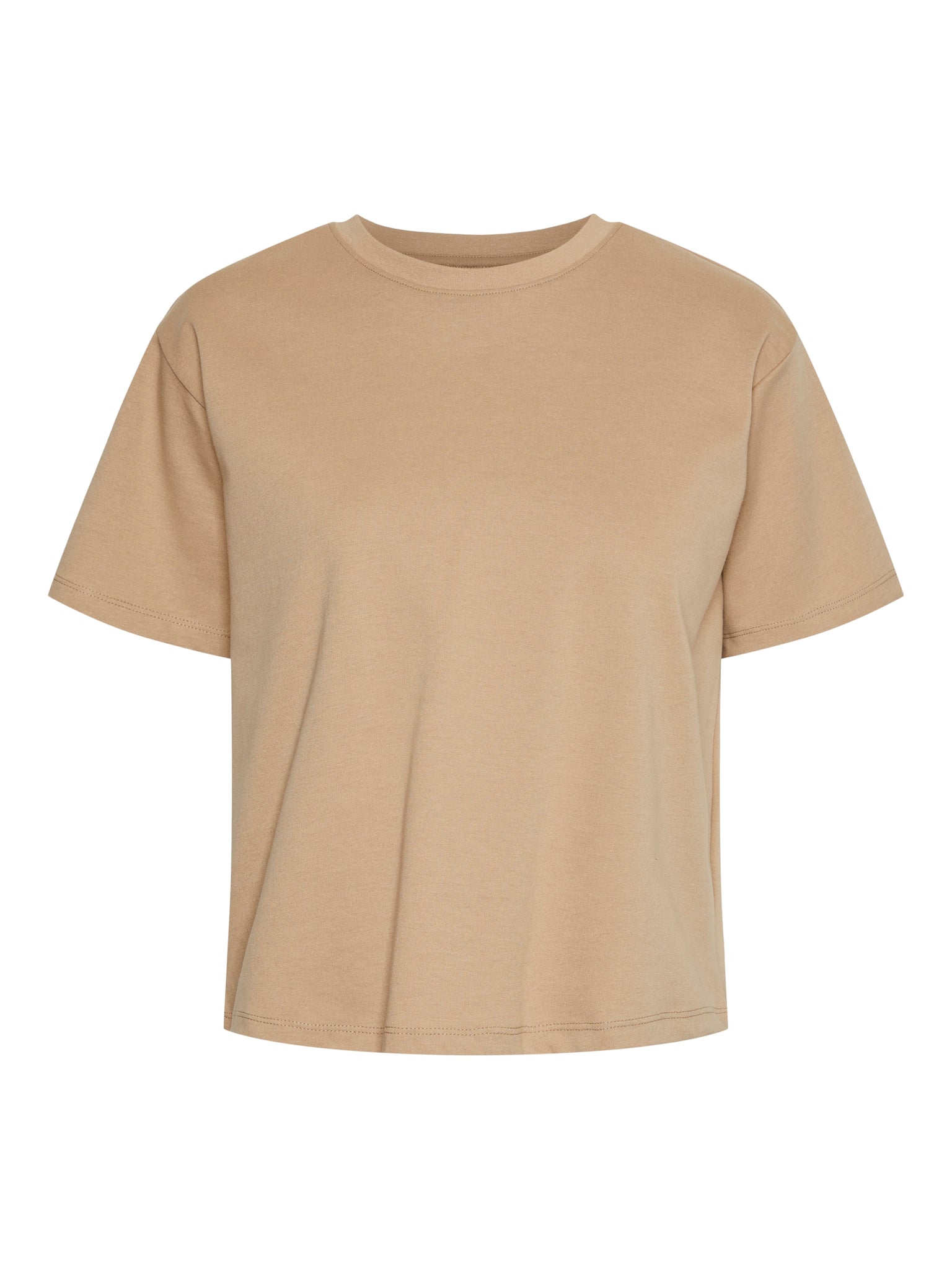 Pieces Boxy T-Shirt in Beige