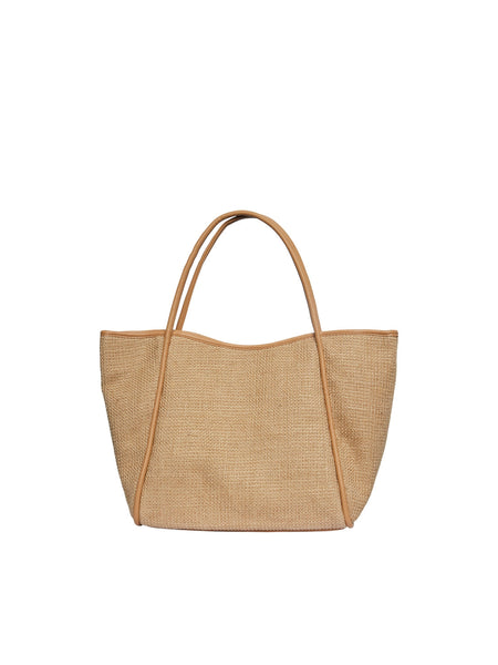 Pieces Textured Shoulder Bag in Beige