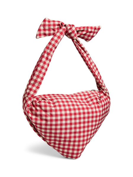 PIECES Checked Tie Cross Body Bag