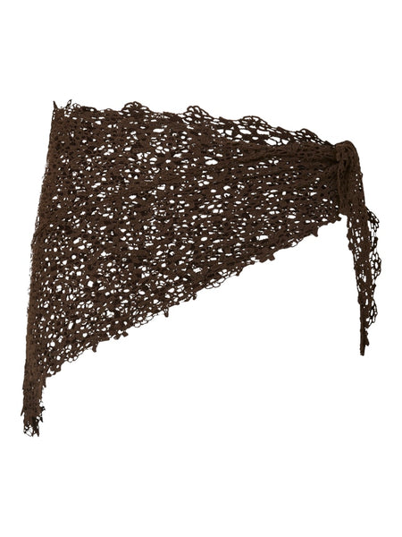 PIECES Crochet Triangle Scarf