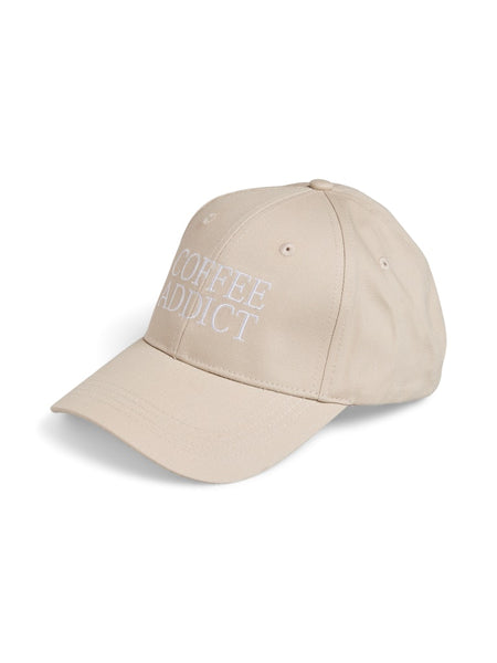 PIECES Embroidered "Coffee Addict" Cap