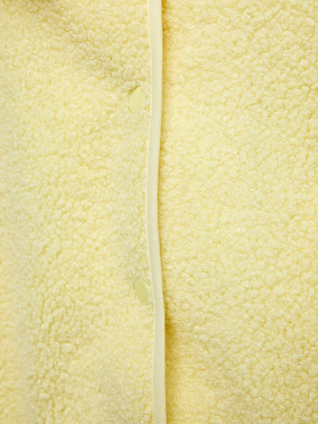 PIECES Teddy Gilet in Yellow