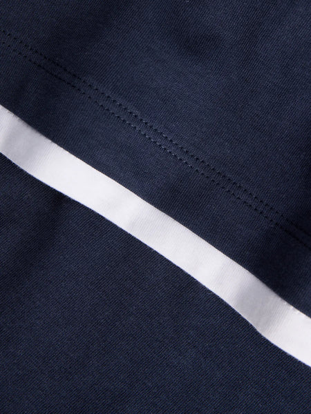 JJXX Cropped Contrast Edge T-Shirt in Navy