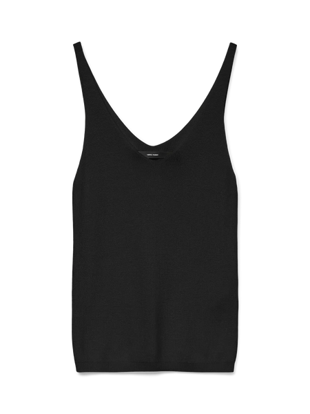 VERO MODA Sleeveless V-Neck Top in Black