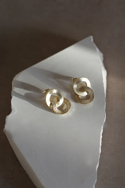 Tutti & Co Unity Earrings In Gold