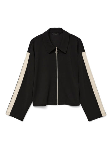 Vero Moda Short Panel Detail Jacket in Black