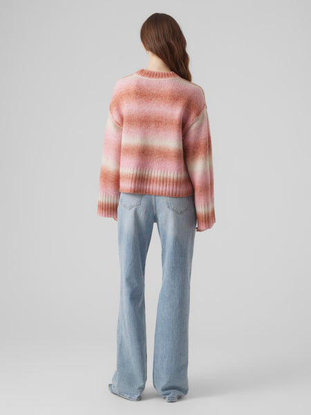 Vero Moda Ombre Knitted Pullover in Pink