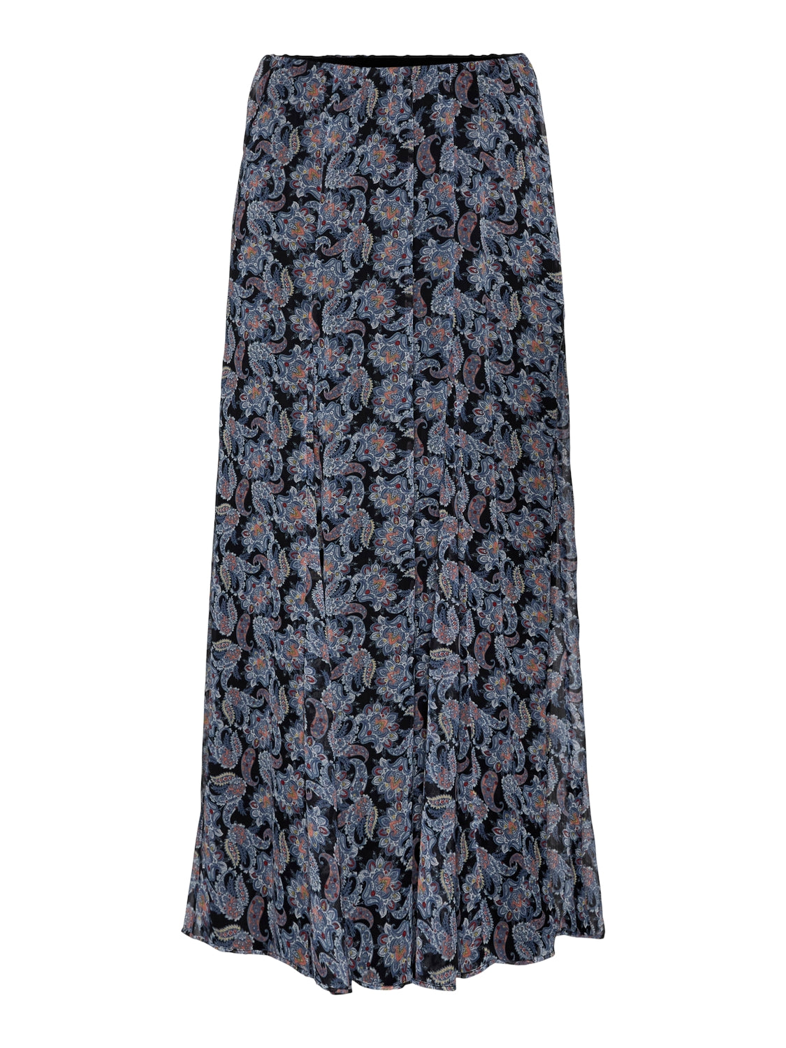 Vero Moda Paisley Print Maxi Skirt in Black