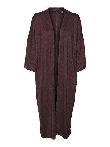 Vero Moda 3/4 Sleeve Lurex Kimono in Purple