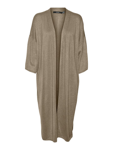 Vero Moda 3/4 Sleeve Lurex Kimono in Gold