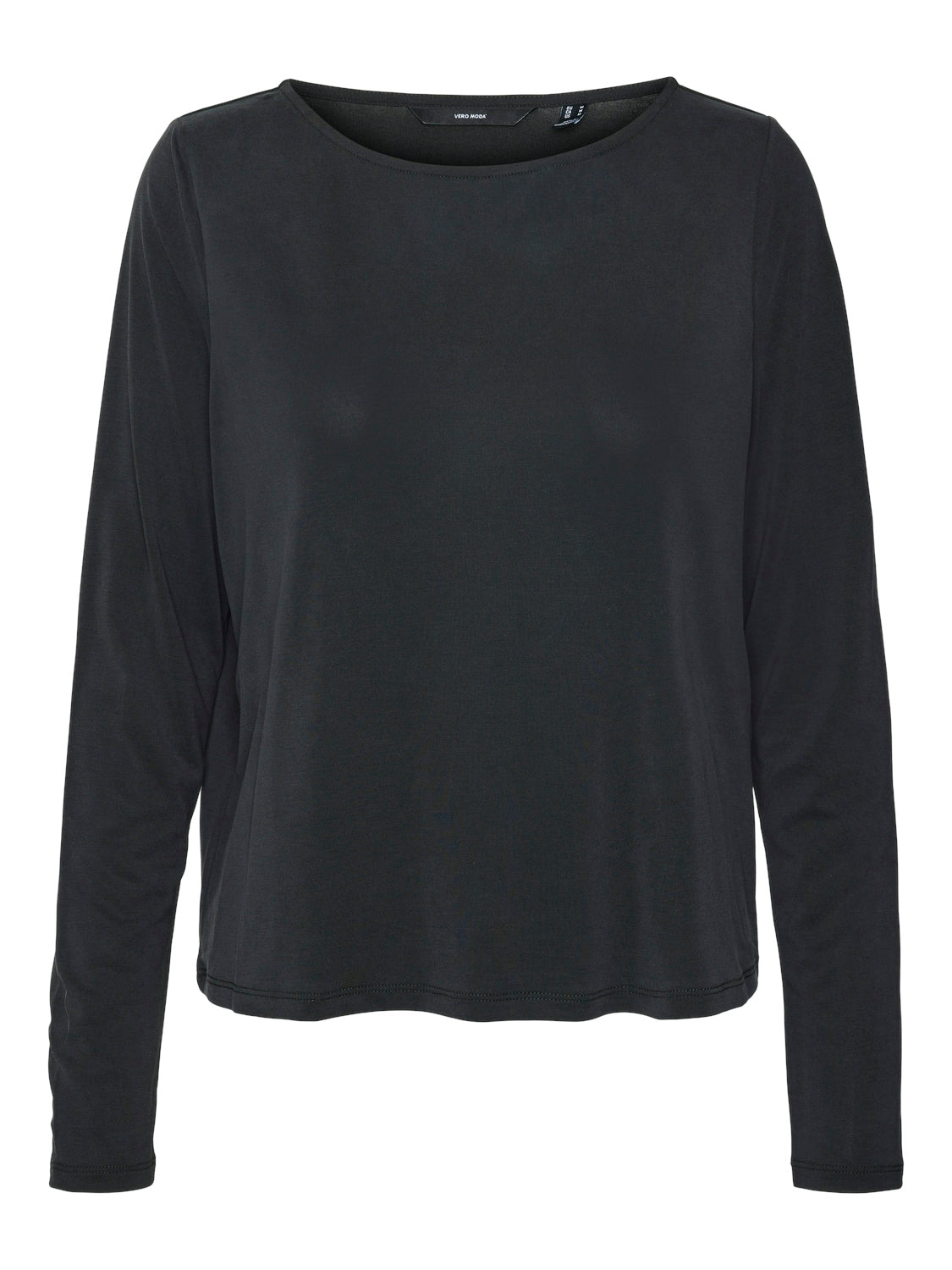 Vero Moda Long Sleeve Round Neck Top in Black