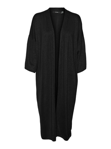 Vero Moda 3/4 Sleeve Lurex Kimono in Black