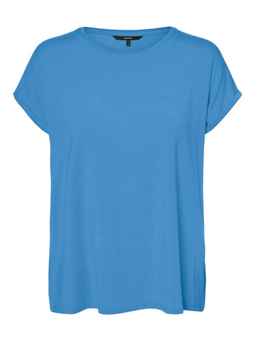 Vero Moda Plain T-Shirt in Blue