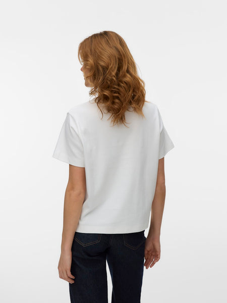 VERO MODA Printed "Cherished" T-Shirt in White