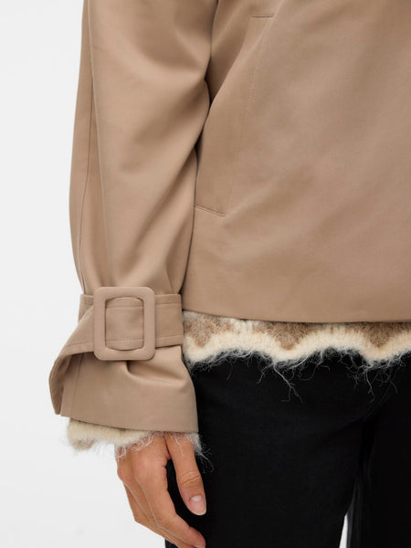 VERO MODA Short Trench Jacket in Beige