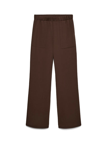 VERO MODA Straight Leg Joggers in Chocolate