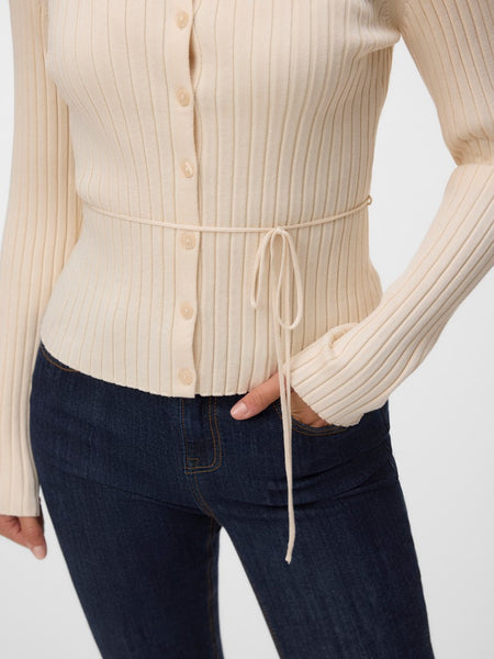 VERO MODA Tie Detail Cardigan in Cream