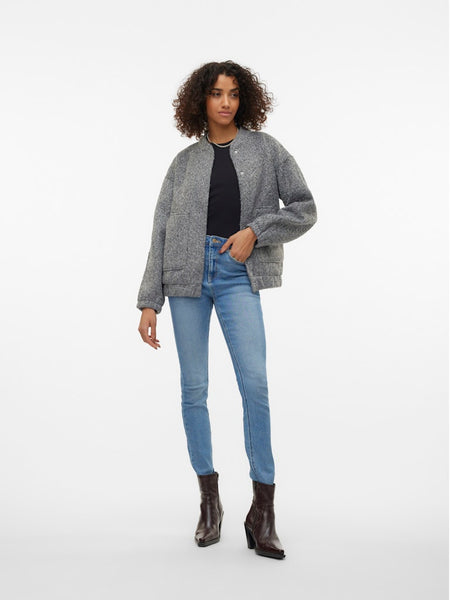 VERO MODA Bomber Jacket in Grey