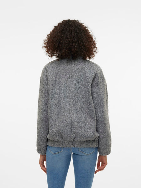 VERO MODA Bomber Jacket in Grey