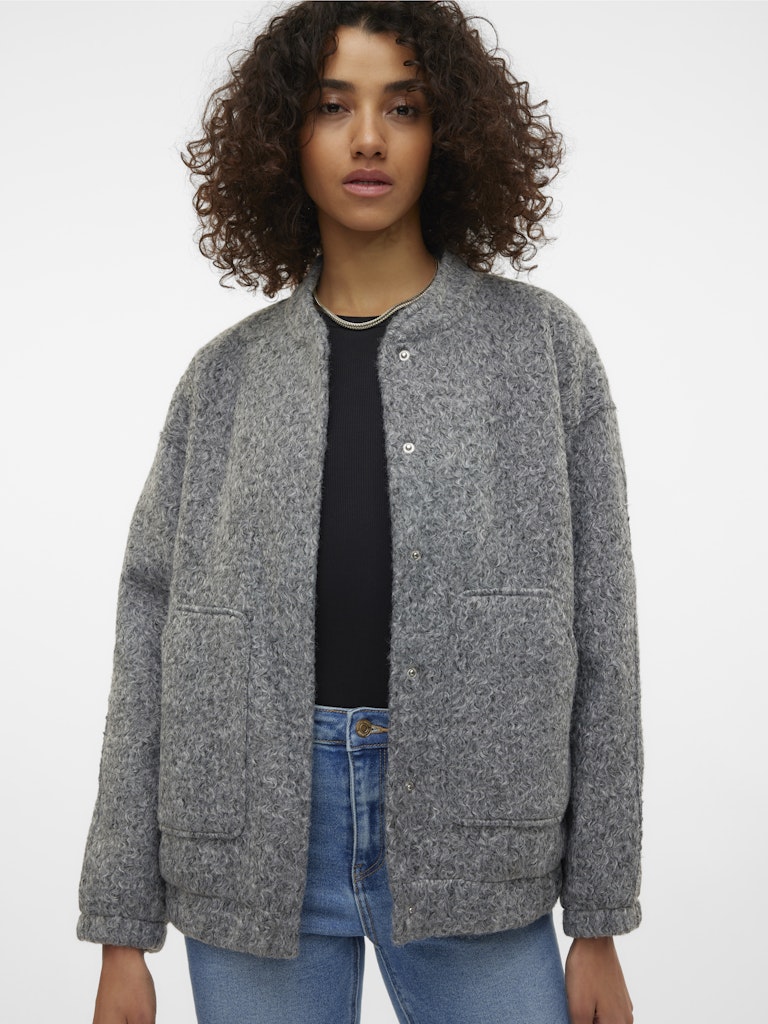 VERO MODA Bomber Jacket in Grey