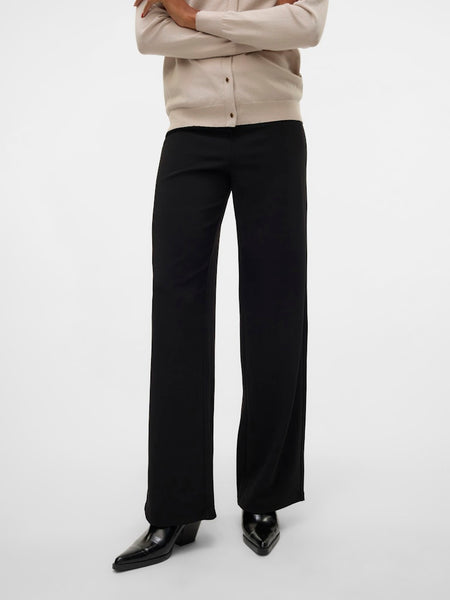 VERO MODA Wide Leg Trousers in Black