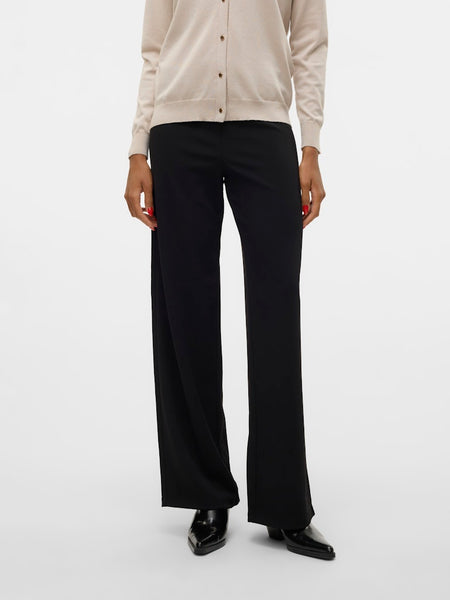 VERO MODA Wide Leg Trousers in Black