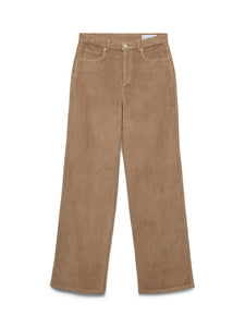 VERO MODA Wide Leg Cord Trousers in Tan