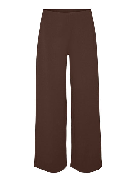 VERO MODA Wide Leg Trousers in Chocolate