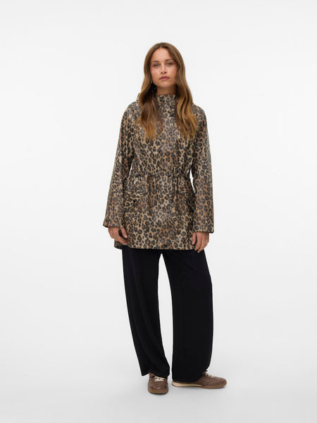 VERO MODA Leopard Print Rain Jacket