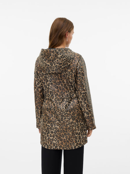 VERO MODA Leopard Print Rain Jacket