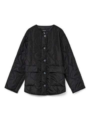 VERO MODA Quilted Jacket in Black