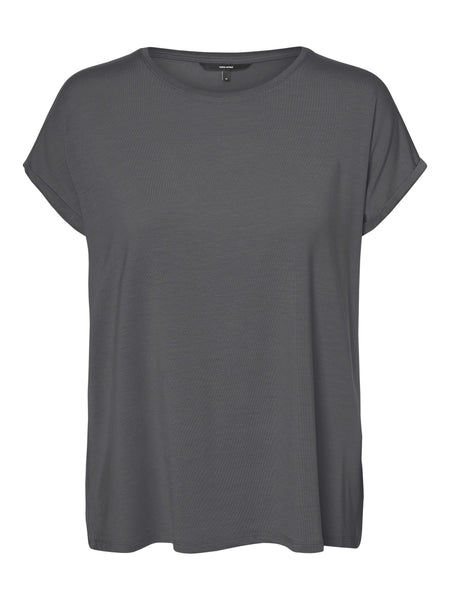 Vero Moda Aware Plain T-Shirt in Charcoal
