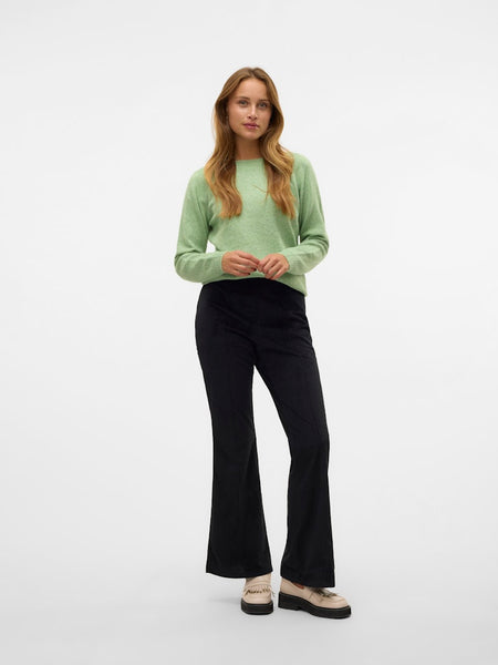 VERO MODA Knitted O-neck Jumper in Green