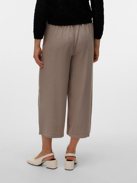 VERO MODA Lyocell Culottes in Taupe