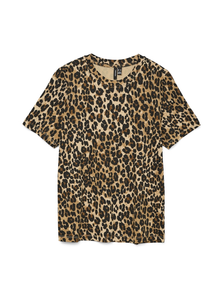 Vero Moda Leopard Print T-Shirt in Brown
