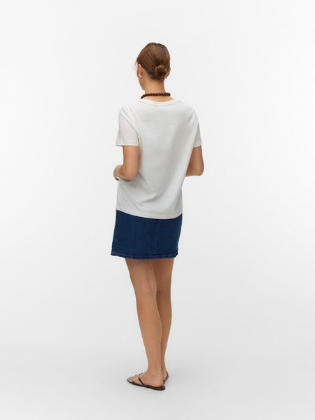 VERO MODA Printed "Saint Tropez" T-Shirt in White