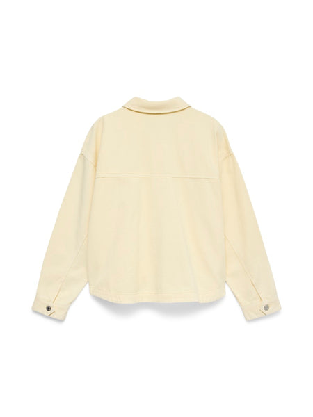 VERO MODA Denim Shacket in Yellow