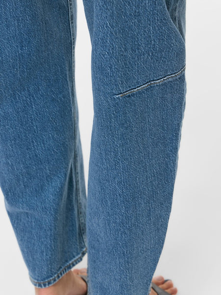 VILA Barrel Jeans in Medium Blue