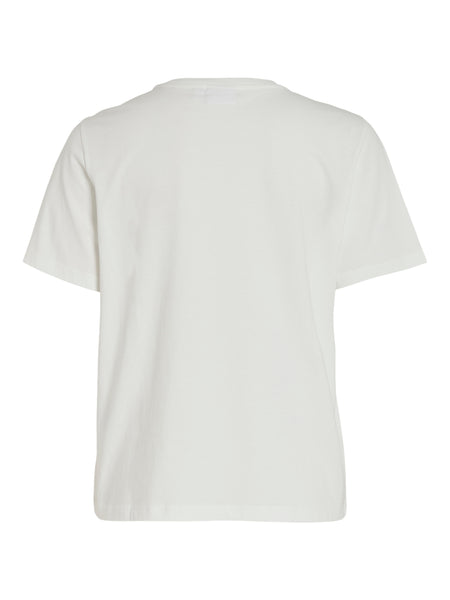 Vila 'Follow Your Dream' T-Shirt in White